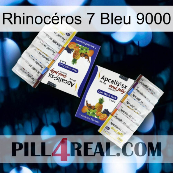 Rhinocéros 7 Bleu 9000 12